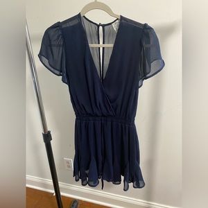 Navy blue romper